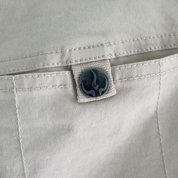 Prana Lot of 2 Women's Cargo Style Pants Black & Tan Size Medium Short - Picture 8 of 15